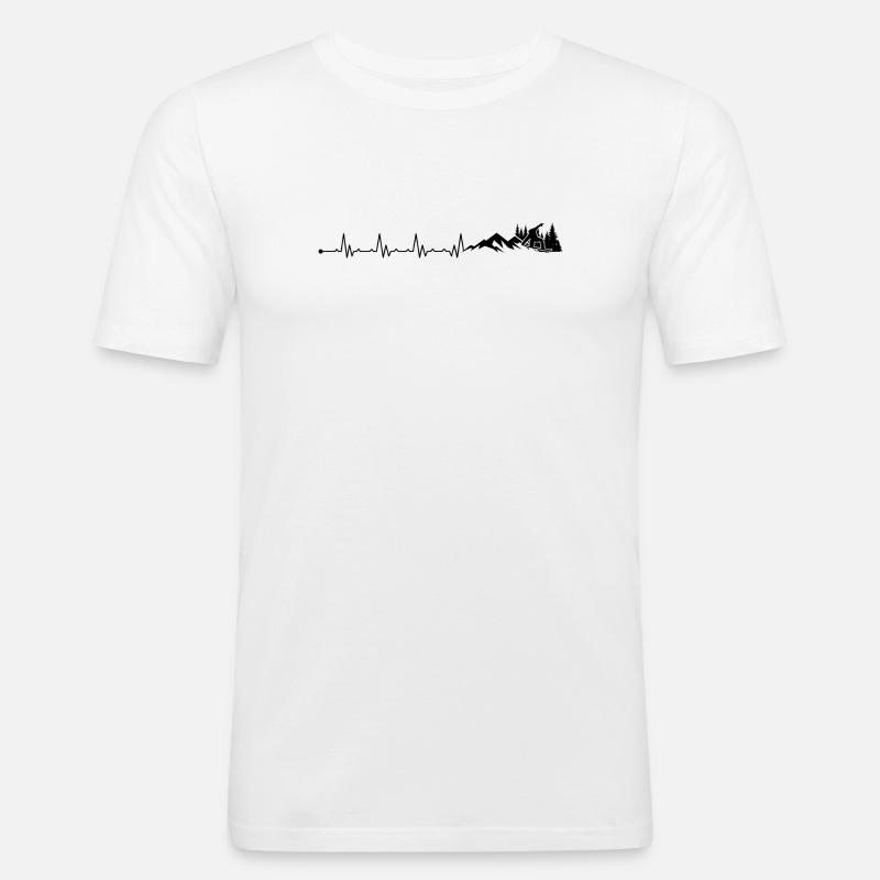 Warten auf Design-Upload - Männer Slim Fit T-Shirt - Weiß