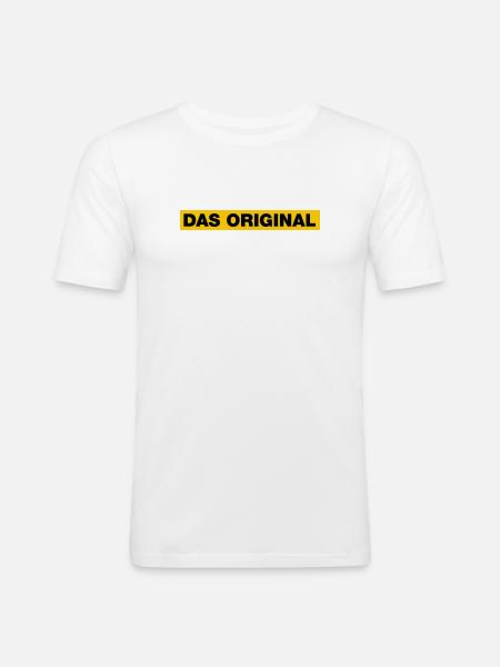 Das Original - Männer Slim Fit T-Shirt - Weiß