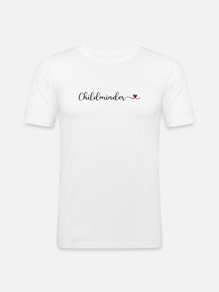 Tagesmutter - Dagplejer - Herre Slim Fit T-Shirt - hvid