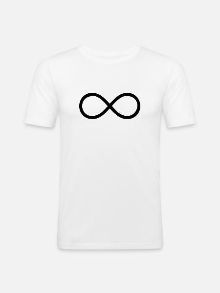 Infinity - Men's Slim Fit T-Shirt - white