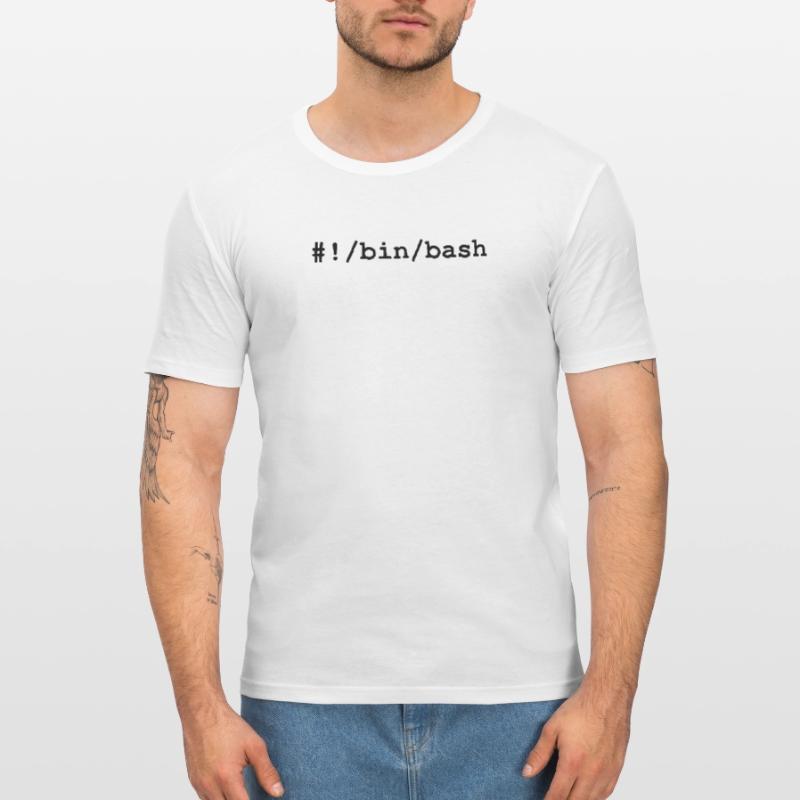 Bash / Bourne-Again Shell in Linux and Unix Men's Slim Fit T-Shirt