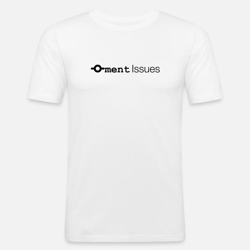 Commitment Issues - Men's Slim Fit T-Shirt - white