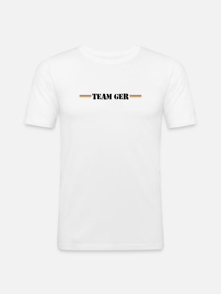 Team Germany Deutschland - Men's Slim Fit T-Shirt - white