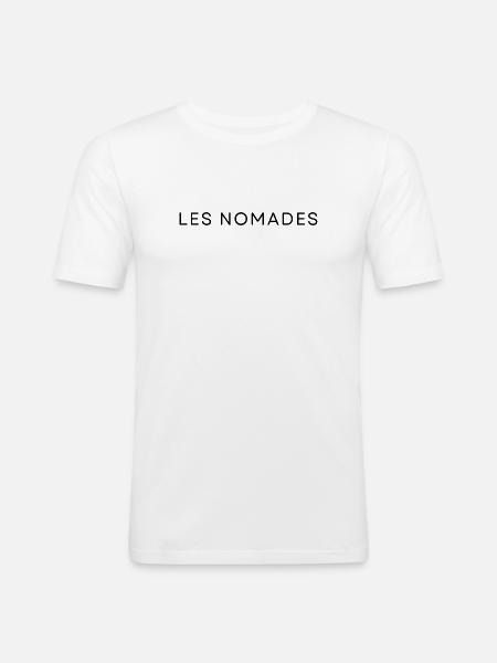 Les Nomades - Männer Slim Fit T-Shirt - Weiß