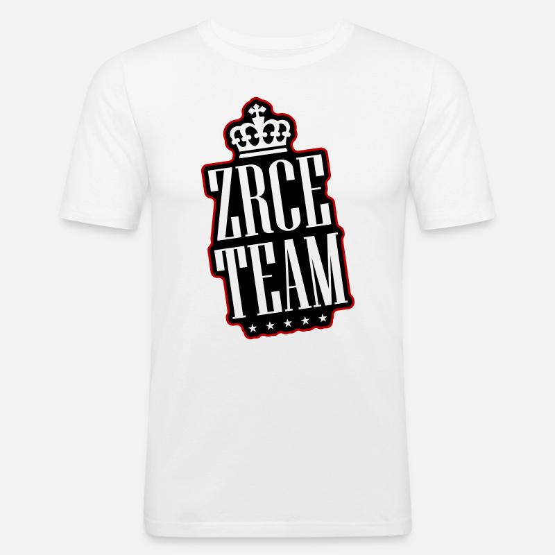 Zrce Team - Männer Slim Fit T-Shirt - Weiß
