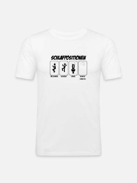 Krankenschwester Geschenk Schichtarbeiterin - Männer Slim Fit T-Shirt - Weiß
