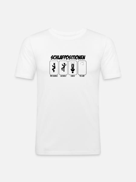 Kellner Geschenk Schichtarbeiter Kellner - Männer Slim Fit T-Shirt - Weiß