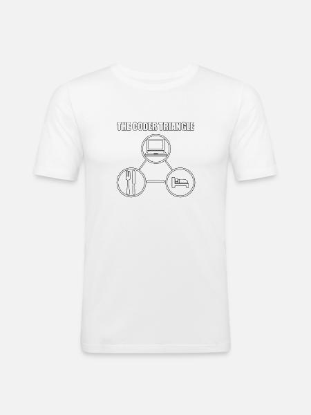 Computerfreak Computerwissenschaftler - Männer Slim Fit T-Shirt - Weiß