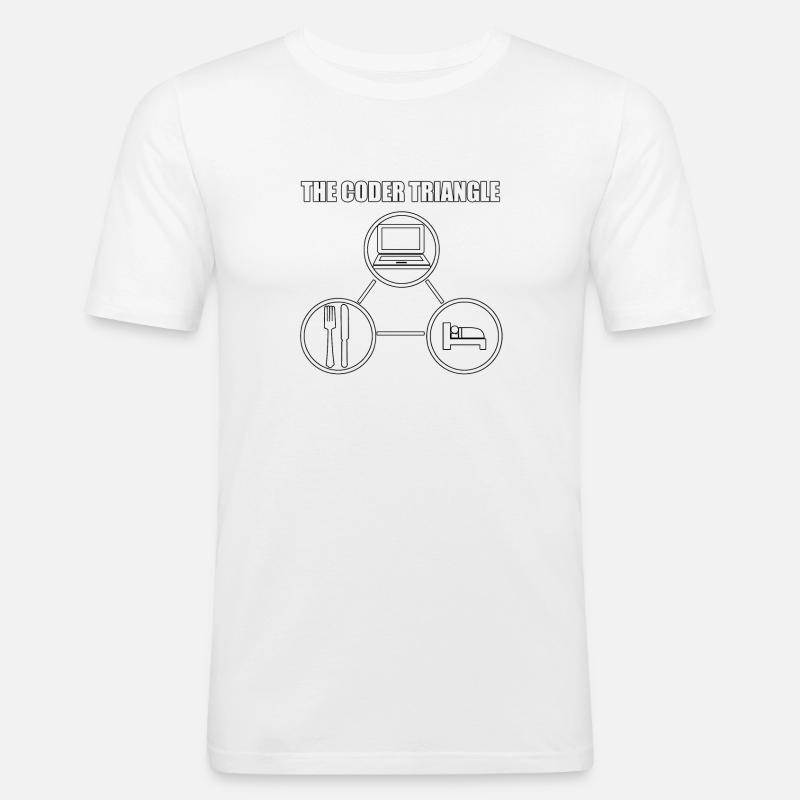 Computerfreak Computerwissenschaftler - Männer Slim Fit T-Shirt - Weiß
