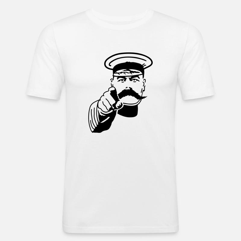 Ich will Dich - Männer Slim Fit T-Shirt - Weiß