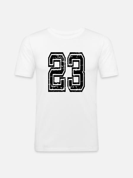 23 Elazig Nr 23 used - Men's Slim Fit T-Shirt - white