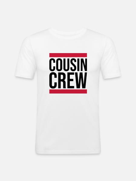 Leader Cousin Crew Team - Men's Slim Fit T-Shirt - white