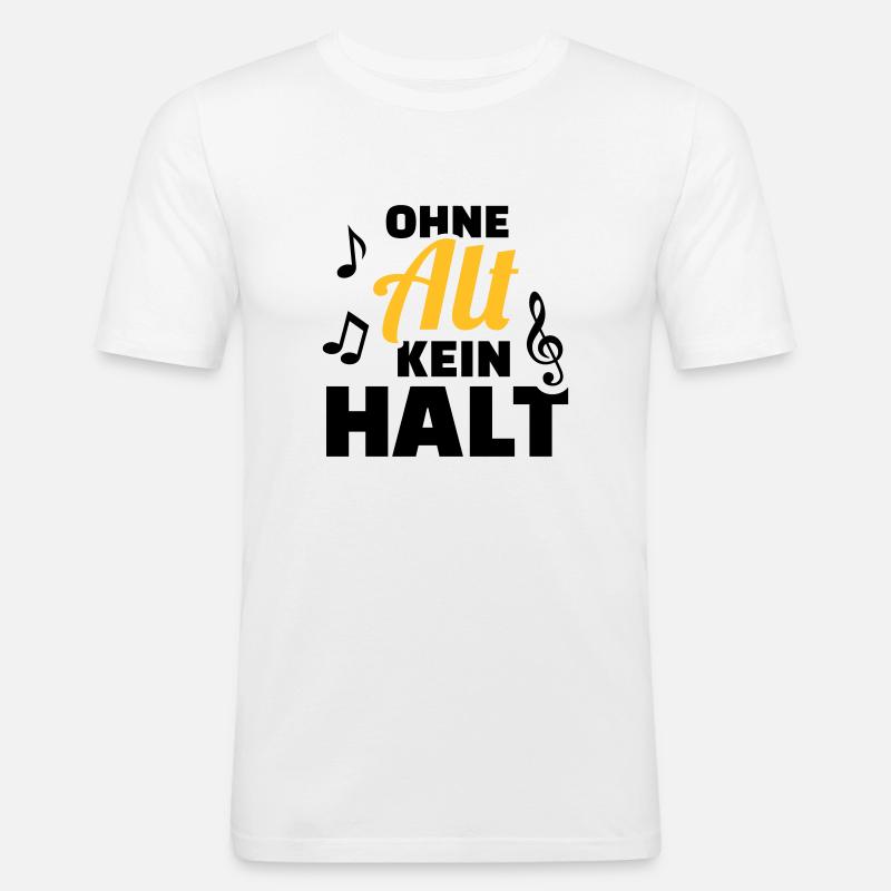 Chor - Männer Slim Fit T-Shirt - Weiß
