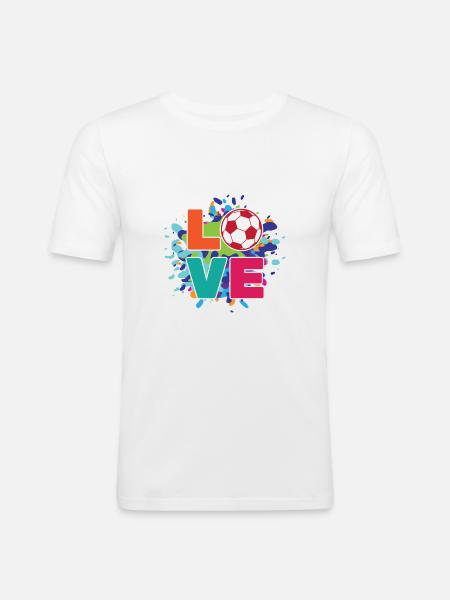 Soccer - Men's Slim Fit T-Shirt - white