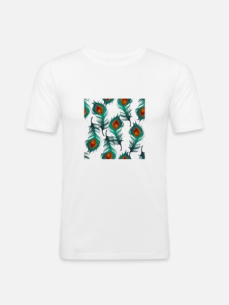 Bounce - Men's Slim Fit T-Shirt - white