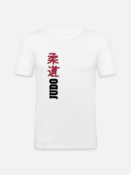 Judo - Men's Slim Fit T-Shirt - white