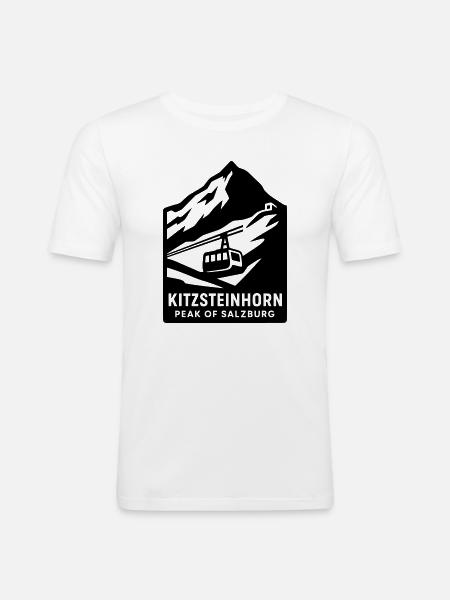 Kitzsteinhorn Alps - Men's Slim Fit T-Shirt - white