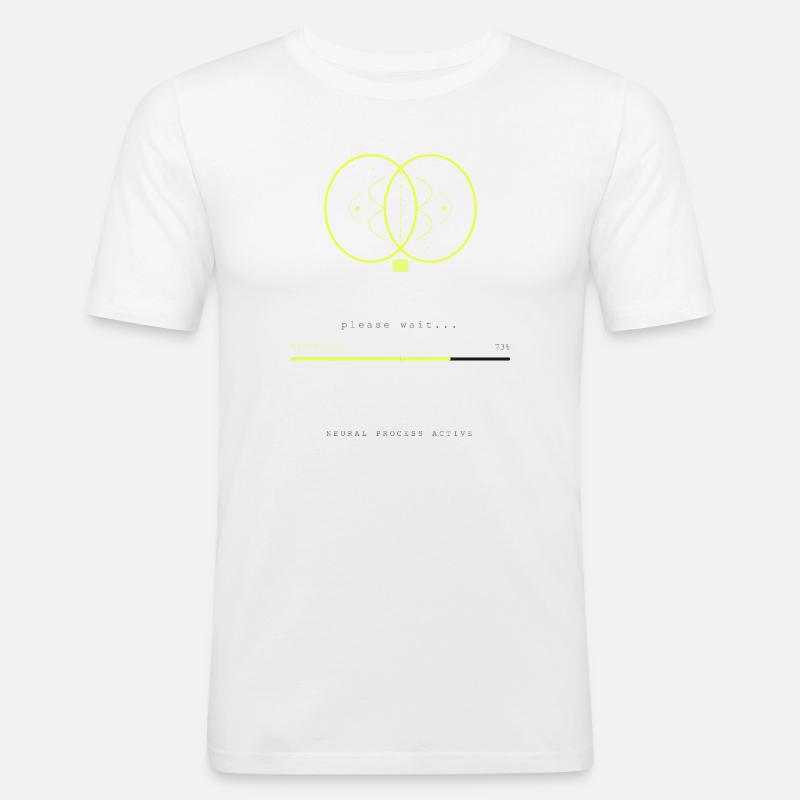 BRAIN.EXE IS LOADING - Men's Slim Fit T-Shirt - white