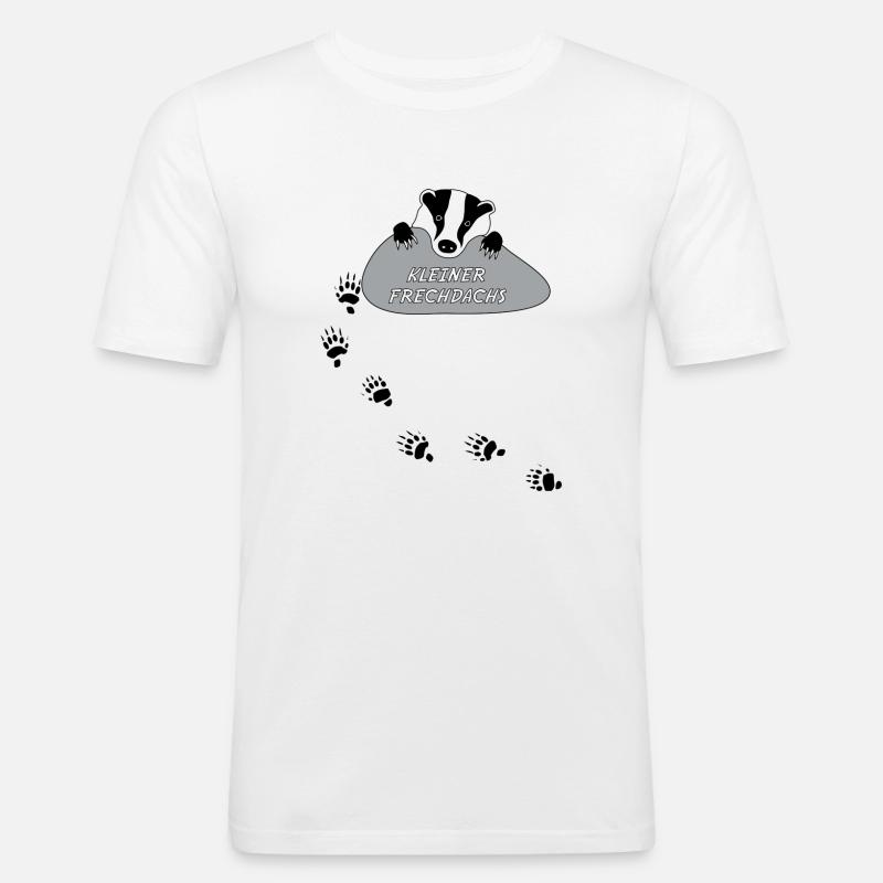 petites Frechdachs harcèlent effronté piste - T-shirt près du corps Homme - blanc