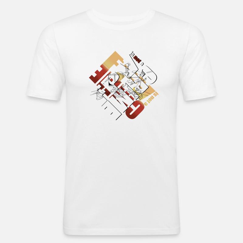 FPV Drone Drones - T-shirt près du corps Homme - blanc