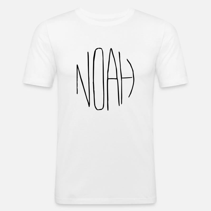 Noè - Maglietta aderente da uomo - bianco