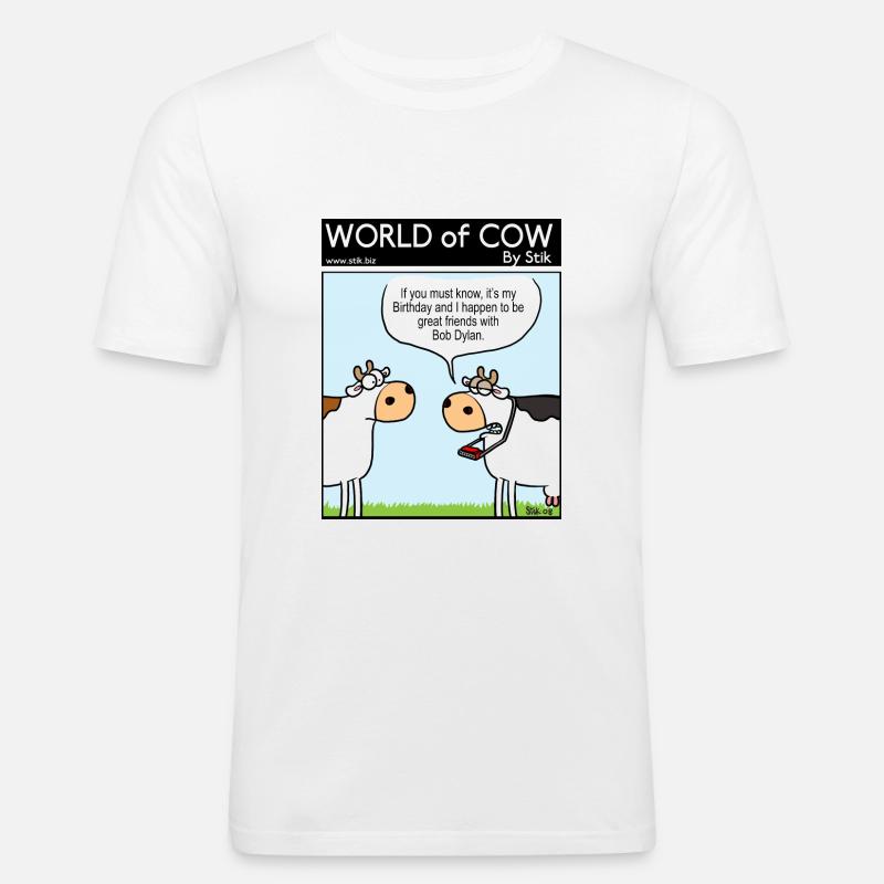 Bob Dylans Freund - Männer Slim Fit T-Shirt - Weiß