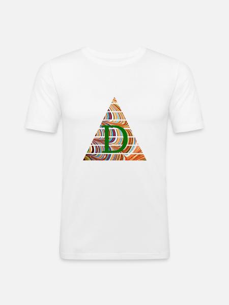 Triangle E 56 D - Men's Slim Fit T-Shirt - white