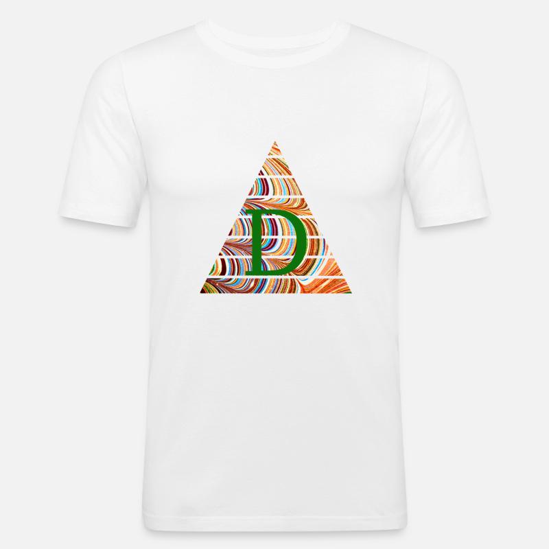 Triangle E 56 D - Men's Slim Fit T-Shirt - white