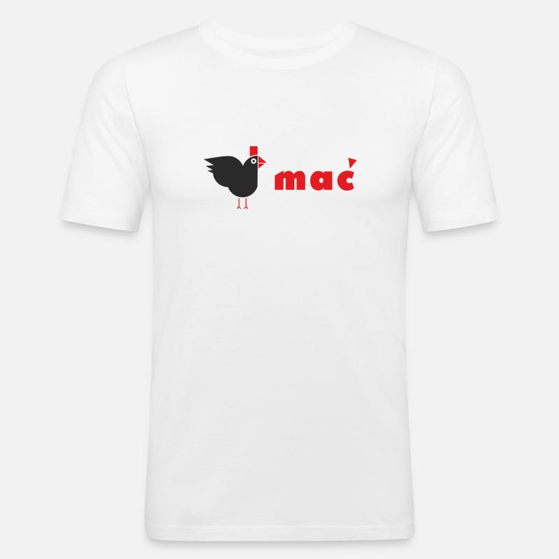 Hen-Mutter - Männer Slim Fit T-Shirt - Weiß