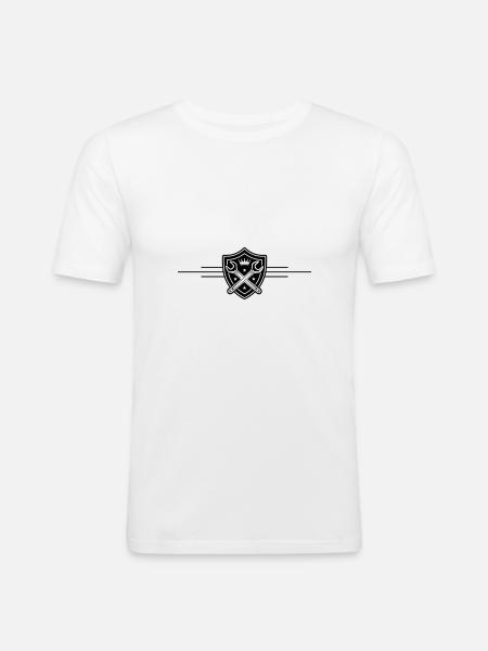 Wrench Logo - Men's Slim Fit T-Shirt - white