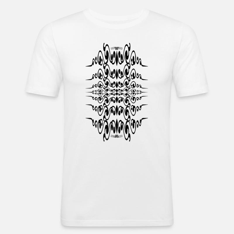 Abstract No. 67 - Männer Slim Fit T-Shirt - Weiß