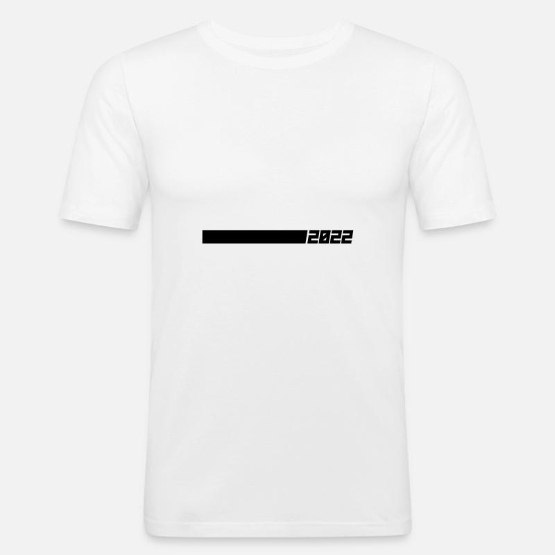 2022 - Men's Slim Fit T-Shirt - white