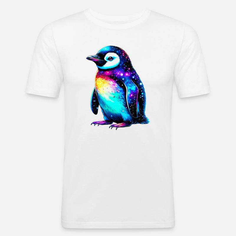 Pinguin - Männer Slim Fit T-Shirt - Weiß