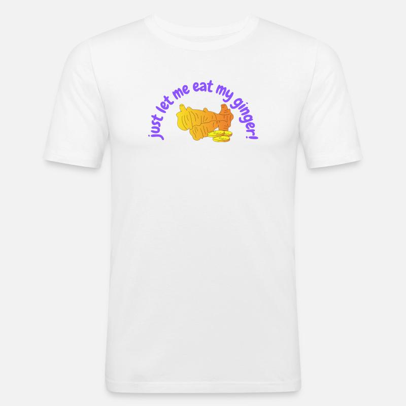 Ginger - Männer Slim Fit T-Shirt - Weiß