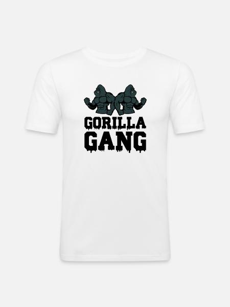 Gorilla Gang - Men's Slim Fit T-Shirt - white