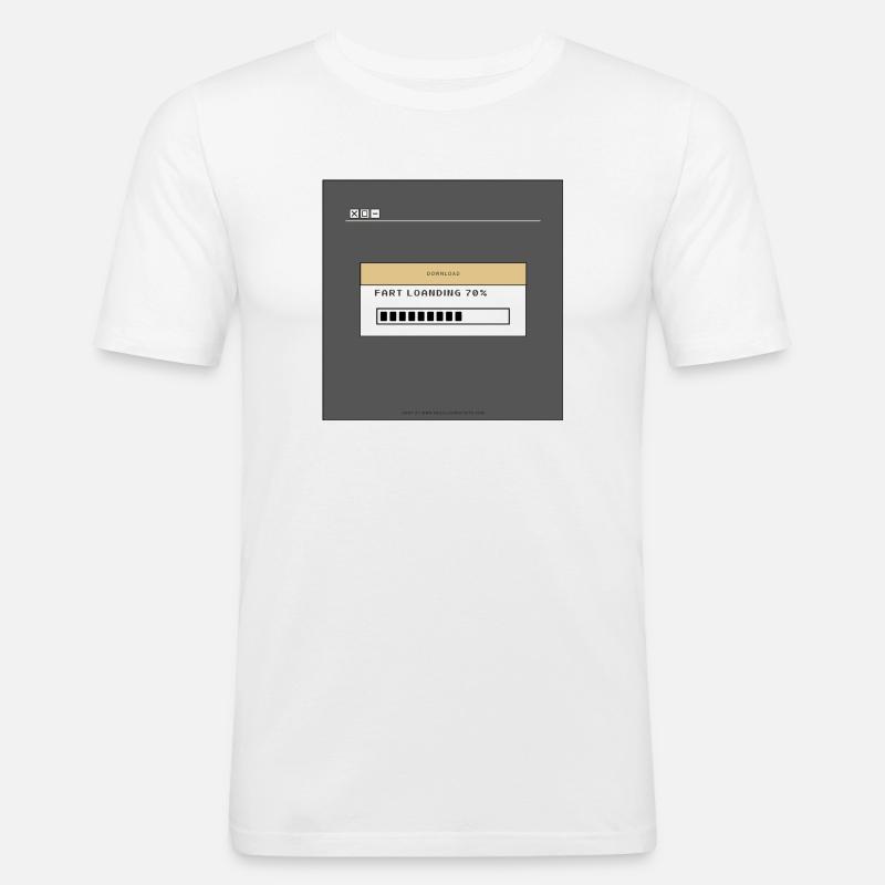 47DE4755 E9EB 449F BE6F 3F4AF763E507 - Männer Slim Fit T-Shirt - Weiß