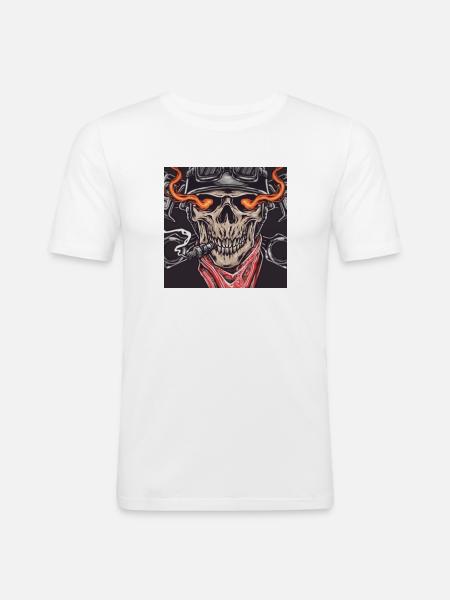 Burn Baby Burn - Men's Slim Fit T-Shirt - white