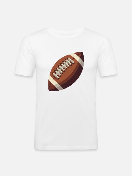 Fußball - Männer Slim Fit T-Shirt - Weiß