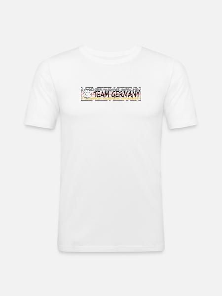 Team Germany Soccer - Men's Slim Fit T-Shirt - white
