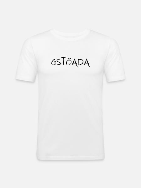 Gstöada - Männer Slim Fit T-Shirt - Weiß