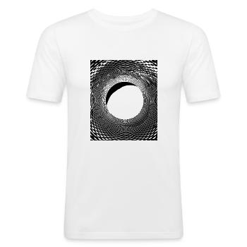 Geometric art - Men's Slim Fit T-Shirt - white - Front - Nik (191cm)