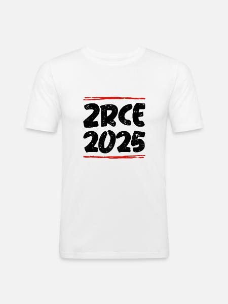 Zrce 2025 Spruch - Männer Slim Fit T-Shirt - Weiß