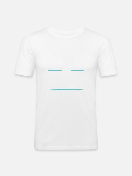 Équipe de course - T-shirt près du corps Homme - blanc
