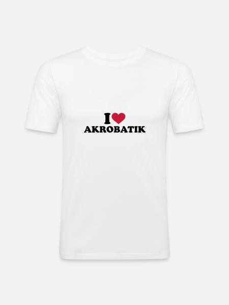 Acrobatics - Men's Slim Fit T-Shirt - white