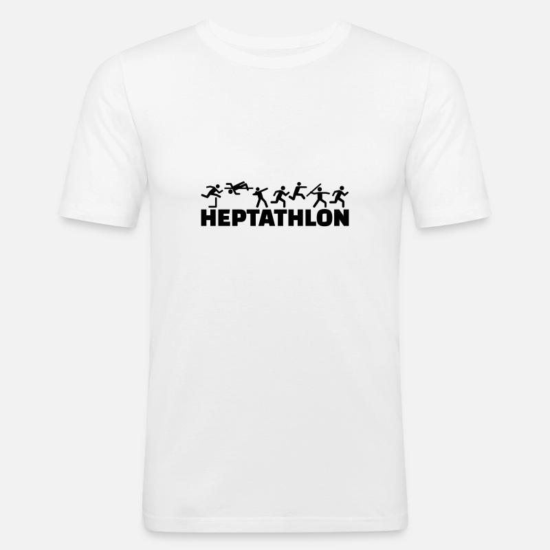 Siebenkampf - Männer Slim Fit T-Shirt - Weiß