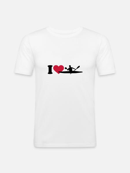 canoe Polo - Men's Slim Fit T-Shirt - white