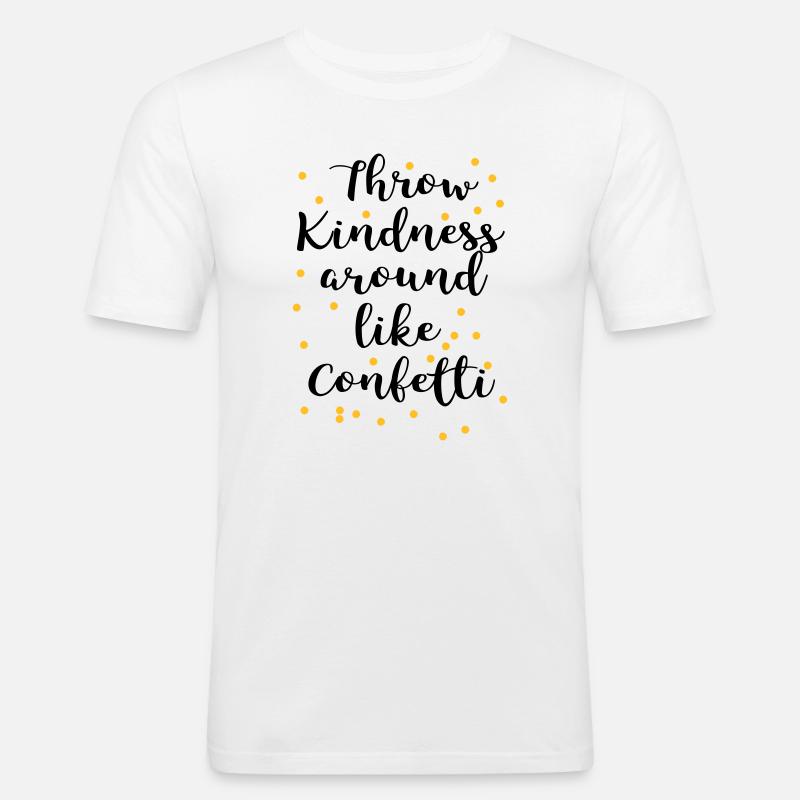 Freundlich - Männer Slim Fit T-Shirt - Weiß