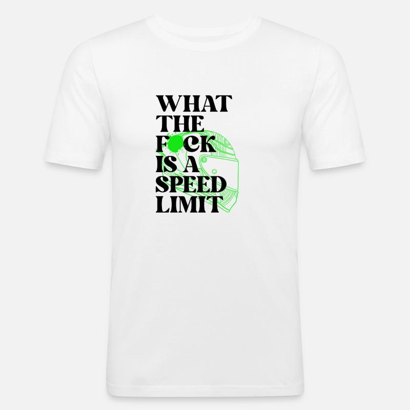 Auto - Männer Slim Fit T-Shirt - Weiß