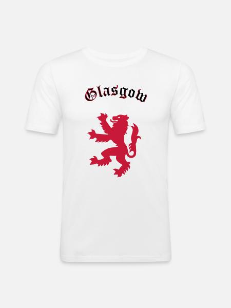 Glasgow - Men's Slim Fit T-Shirt - white