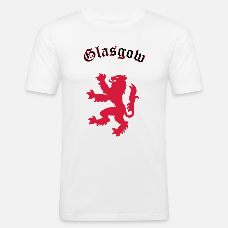 Glasgow - Men's Slim Fit T-Shirt - white